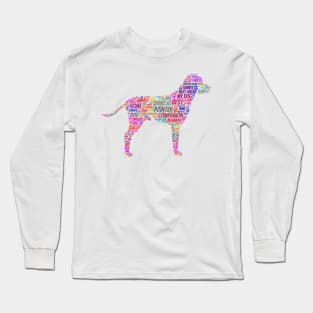 Dog Pointer Animal Pet Text Word Cloud Long Sleeve T-Shirt